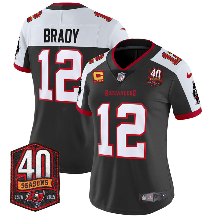 Women's Buccaneers 40th Season Patch Vapor Limited Jersey - All Stitched