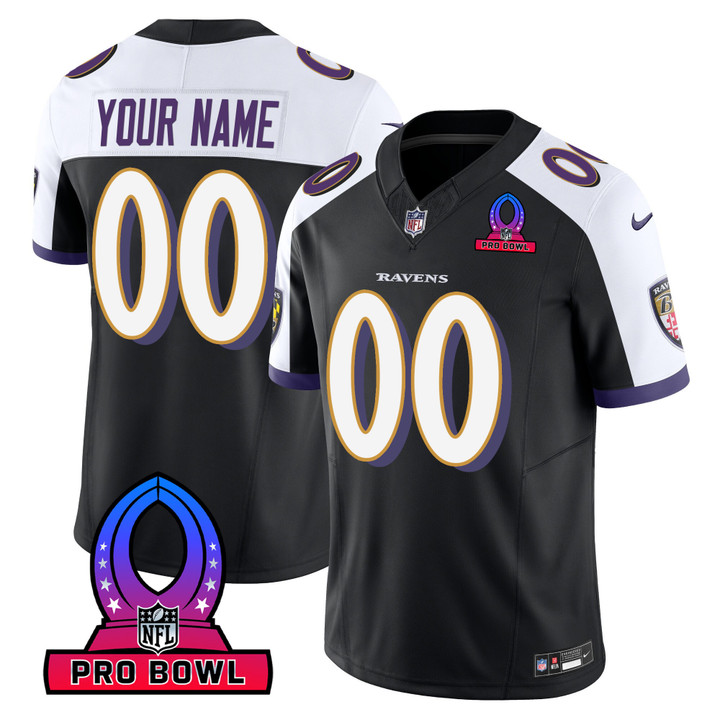 Ravens 2024 Pro Bowl Patch Vapor Jersey - All Stitched