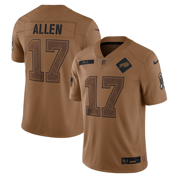 Men's Buffalo Bills 2023 Salute To Service Limited Jersey - Brown