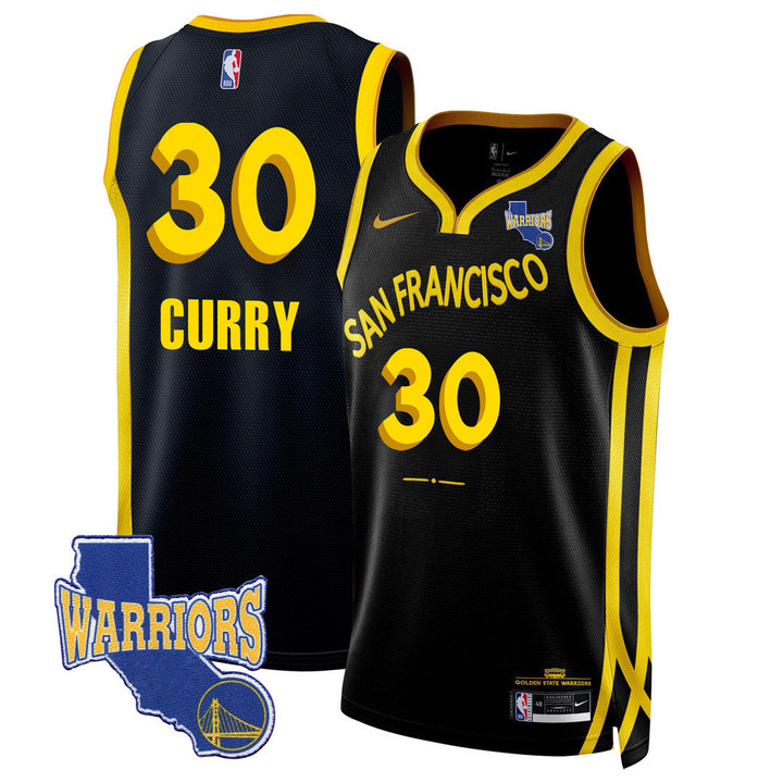 Men's Golden State Warriors 2023-24 Jersey - California State Patch