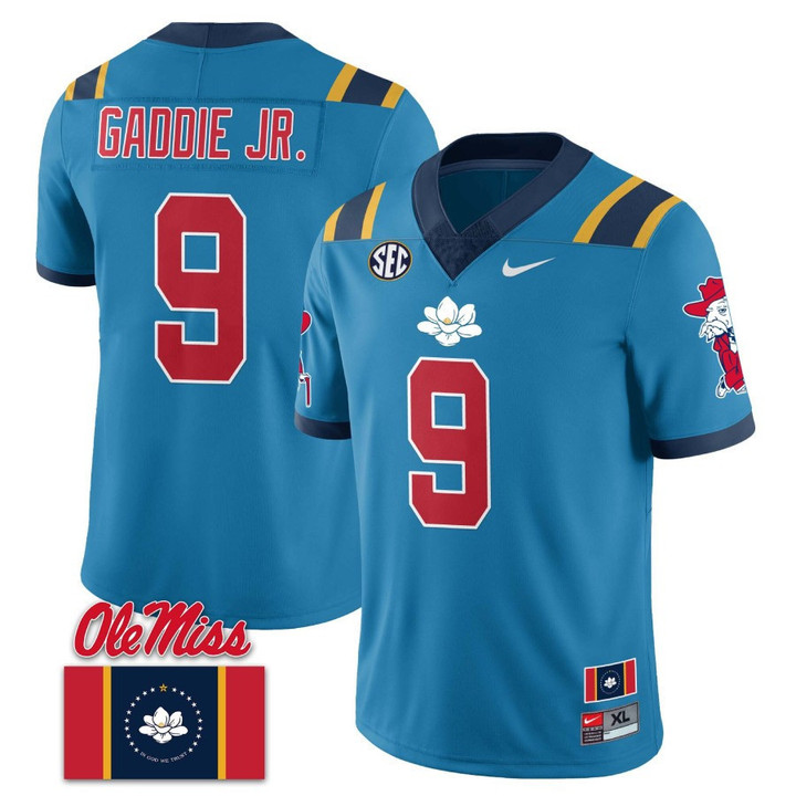 Men's Ole Miss Rebels Football x Flag 2023 Jersey - All Stitched