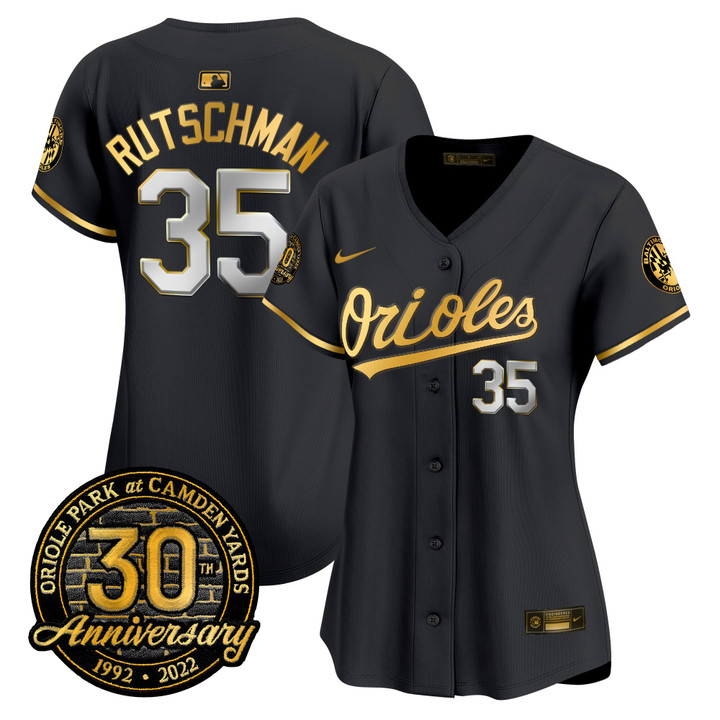 Women’s Orioles Camden Yards 30th Anniversary Patch Vapor Premier Limited Jersey – All Stitched