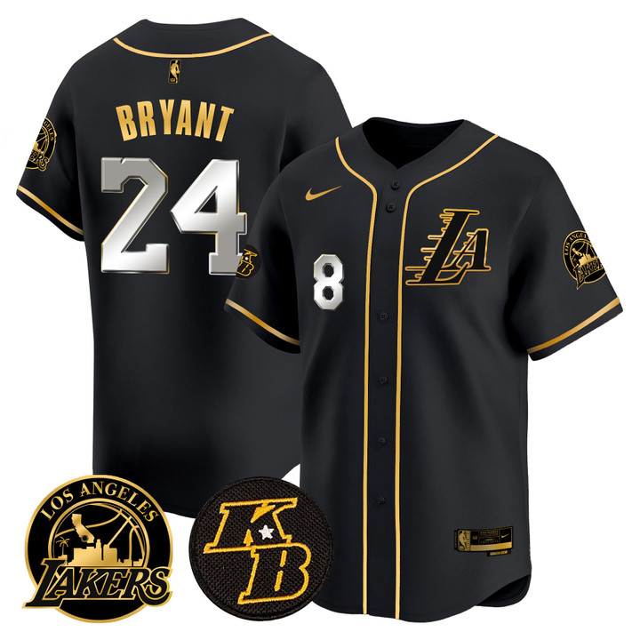Men's Lakers Kobe Bryant Patch Vapor Premier Limited Jersey - All Stitched