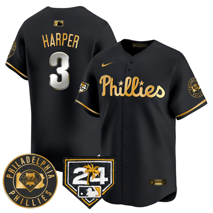 Men's Phillies 2024 Spring Training Patch Vapor Premier Limited Jersey V2 - All Stitched