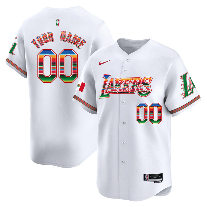 Lakers Mexico Vapor Baseball Custom Jersey - All Stitched