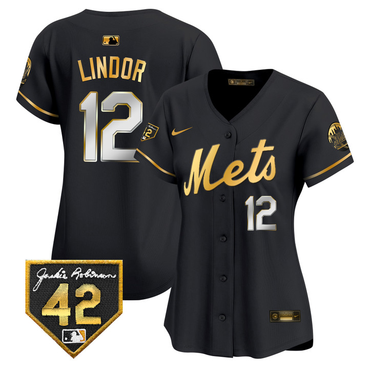 Women's New York Mets 2024 Jackie Robinson Patch Vapor Premier Limited Jersey - All Stitched
