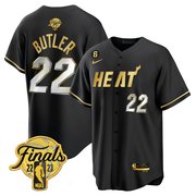 Men's Miami Heat 2023 Finals Baseball Cool Base Jersey - All Stitched