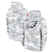 Eagles 2024 Salute to Service Pullover Hoodie - Arctic Camo - All Stitched