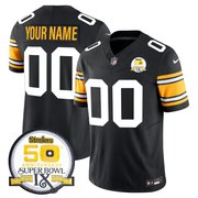 Steelers 50th Anniversary of Super Bowl IX Patch Vapor Limited Custom Jersey - All Stitched