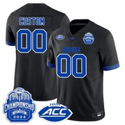 SMU Mustangs ACC Championship Patch Vapor Limited Custom Jersey - All Stitched