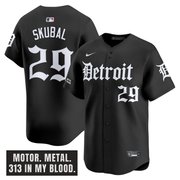 Men's Detroit Tigers 'Motor Gothic Edition' Vapor Premier Limited Jersey - All Stitched