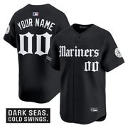 Seattle Mariners 'Deep Sea Gothic Edition' Vapor Premier Limited Custom Jersey V2 - All Stitched
