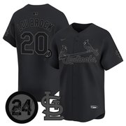 Lou Brock St. Louis Cardinals Black In Black Memorial Vapor Limited Jersey - All Stitched