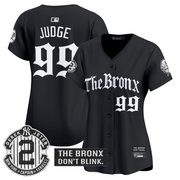 Women's Yankees 'The Bronx - Gothic Ink Drop Edition' Vapor Premier Limited Jersey - All Stitched