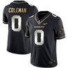 Men's Spartans Black Limited & Gold Vapor Jersey - All Stitched