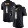 Men's Spartans Black Limited & Gold Vapor Jersey - All Stitched