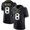 Men's Spartans Black Limited & Gold Vapor Jersey - All Stitched
