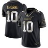Men's Spartans Black Limited & Gold Vapor Jersey - All Stitched