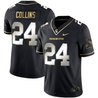 Men's Spartans Black Limited & Gold Vapor Jersey - All Stitched