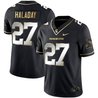 Men's Spartans Black Limited & Gold Vapor Jersey - All Stitched
