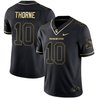 Men's Spartans Black Limited & Gold Vapor Jersey - All Stitched