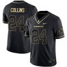 Men's Spartans Black Limited & Gold Vapor Jersey - All Stitched