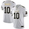 Men's Spartans Black Limited & Gold Vapor Jersey - All Stitched