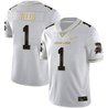 Men's Spartans Black Limited & Gold Vapor Jersey - All Stitched