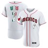 Men's Mexico 2023 World Baseball Flex Base Flag Jersey - All Stitched