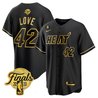 Men's Miami Heat 2023 Finals Baseball Cool Base Jersey - All Stitched