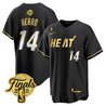 Men's Miami Heat 2023 Finals Baseball Cool Base Jersey - All Stitched