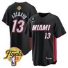 Men's Miami Heat 2023 Finals Baseball Cool Base Jersey - All Stitched