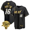 Men's Miami Heat 2023 Finals Baseball Cool Base Jersey - All Stitched