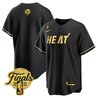 Men's Miami Heat 2023 Finals Baseball Cool Base Jersey - All Stitched