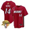 Men's Miami Heat 2023 Finals Baseball Cool Base Jersey - All Stitched