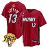 Men's Miami Heat 2023 Finals Baseball Cool Base Jersey - All Stitched