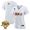 Women's Miami Heat 2023 Finals Patch Baseball Jersey V2 - All Stitched