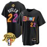 Men's Miami Heat 2023 Finals Patch Baseball Jersey V2 - All Stitched
