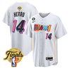 Men's Miami Heat 2023 Finals Patch Baseball Jersey V2 - All Stitched