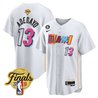 Men's Miami Heat 2023 Finals Patch Baseball Jersey V2 - All Stitched