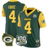 Men's Packers 100th Season & Home Patch Cheese Vapor Limited Jersey – All Stitched