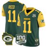 Men's Packers 100th Season & Home Patch Cheese Vapor Limited Jersey – All Stitched