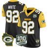 Men's Packers 100th Season & Home Patch Cheese Vapor Limited Jersey – All Stitched