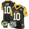 Men's Packers 100th Season & Home Patch Cheese Vapor Limited Jersey – All Stitched