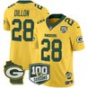 Men's Packers 100th Season & Home Patch Cheese Vapor Limited Jersey – All Stitched