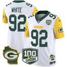 Men's Packers 100th Season & Home Patch Cheese Vapor Limited Jersey – All Stitched