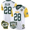 Men's Packers 100th Season & Home Patch Cheese Vapor Limited Jersey – All Stitched