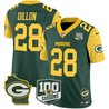 Men's Packers 100th Season & Home Patch Cheese Vapor Limited Jersey – All Stitched