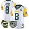 Men's Packers 100th Season & Home Patch Cheese Vapor Limited Jersey – All Stitched