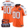 Denver Broncos 3-Time Champions Patch Vapor Limited Custom Jersey - All Stitched